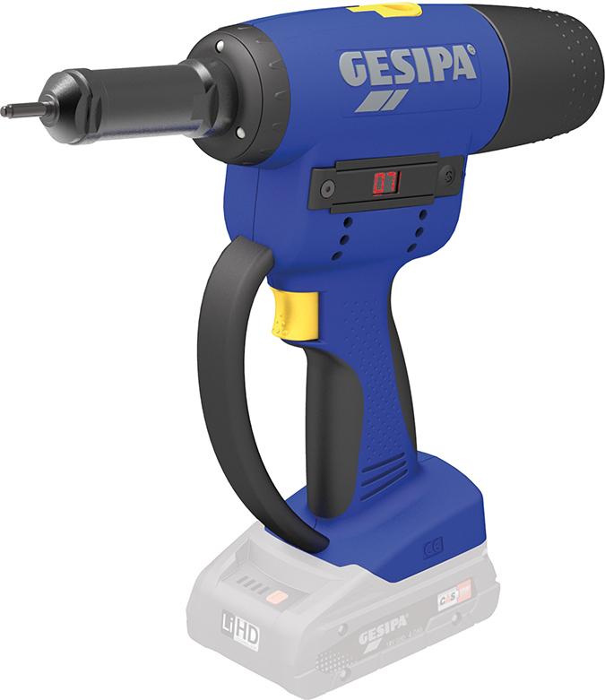 Produktbild von GESIPA Akku-Nietmutternpistole solo FireBird Pro Gold ohne Akku ohne Ladegerät Karton 1679672 4007081102537
