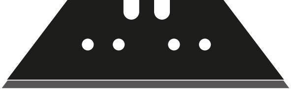 Produktbild von LUTZ BLADES Trapezklinge Black 61 x18,7x0,65mm Pack à 10 470029 4030884700297