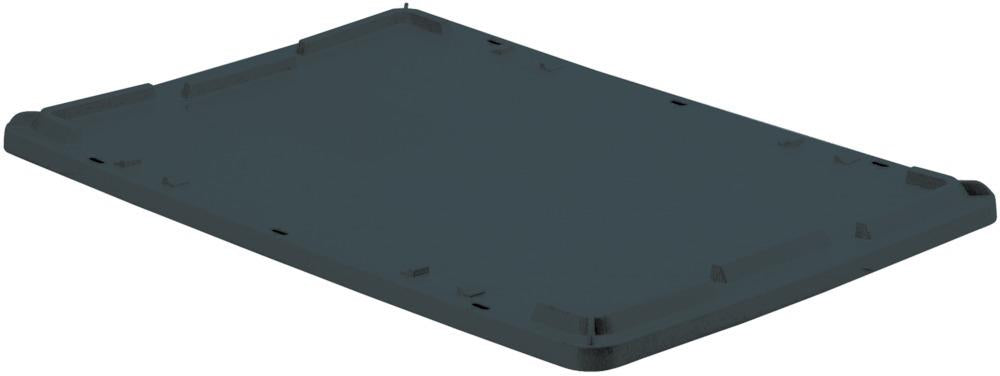Produktbild von LA-KA-PE Auflagedeckel schwarz zu Drehstapelbehälter 45/65 Liter 4330816838594 4031022012913
