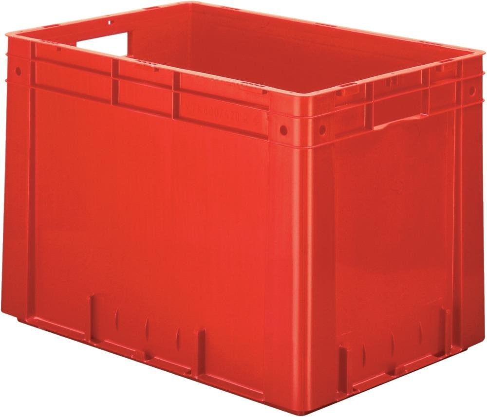 Produktbild von LA-KA-PE Transport-Stapelkasten B600xT400xH420 mm rot Auflast 700kg mit Griffloc 4332163398073 4031022050304