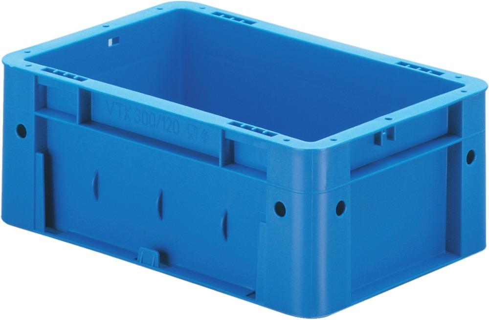 Produktbild von LA-KA-PE Transport-Stapelkasten B300xT200xH120 mm blau Auflast 600kg ohne Griffl 4332163398493 4031022051134
