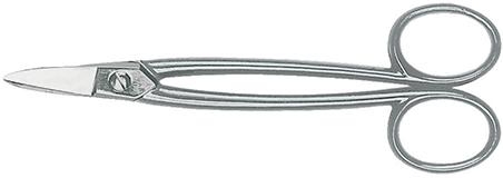 Produktbild von ERDI Goldschmiedeschere gerade vernickelt mit Griffaugen 180mm D74-1 4010220001950