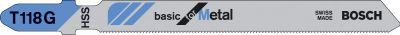 Produktbild von BOSCH Stichsägeblatt T 118 G VE à 5 Stück Basic for Metal 2608631012 3165140007283