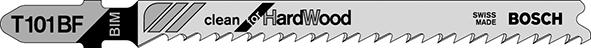Produktbild von BOSCH Stichsägeblatt T 101 BF VE à 5 Stück Clean for Hard Wood 2608634234 3165140091855