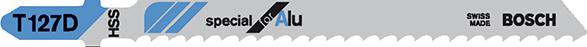 Produktbild von BOSCH Stichsägeblatt T 127 D VE à 5 Stück Special for Alu 2608631017 3165140007313