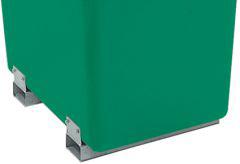 Produktbild von CEMO Rechteckbehälter 400 l B710xT1110xH590 mm grün mit Staplertaschen 1205 4052886111703