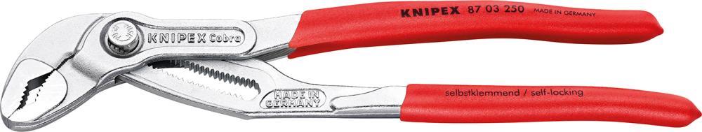 Produktbild von KNIPEX Wasserpumpenzange Cobra 8703180 mit Kunststoffgriff 180mm 87 03 180 4003773005667