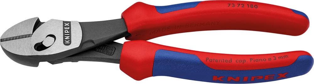 Produktbild von KNIPEX Kraft-Seitenschneider poliert mit 2-Komponenten-Griff 180mm 73 72 180 4003773074779