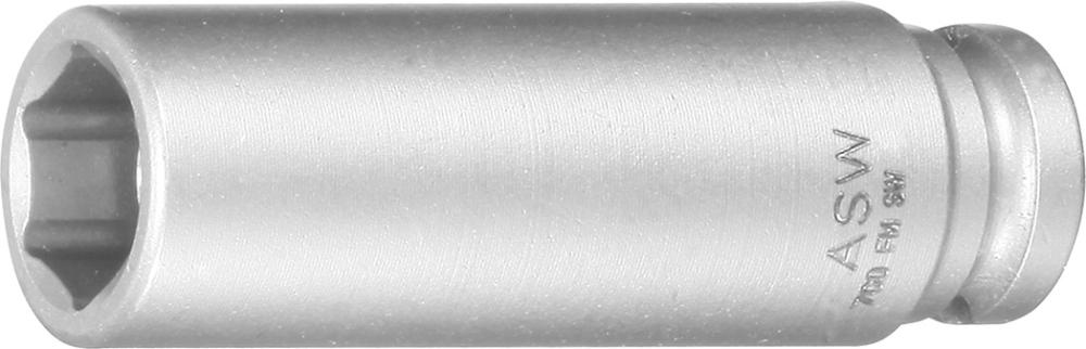 Produktbild von ASW Kraft-Steckschlüsseleinsatz lang mit Federmagnet 1/4" 8mm 1000070061 4050623700524