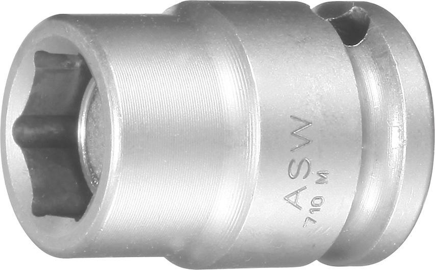 Produktbild von ASW Kraft-Steckschlüsseleinsatz mit Magnet 3/8" 13mm 1000071035 4050623701064