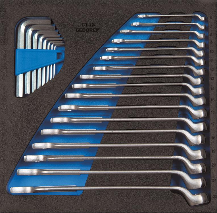 Produktbild von GEDORE Werkzeugmodul 2/3 Ring-Maulschlüssel gekröpft 2308819 4010886895030