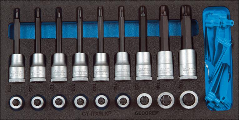 Produktbild von GEDORE Werkzeugmodul 1/3 Schraubendrehereinsätze TORX® 2308940 4010886895276