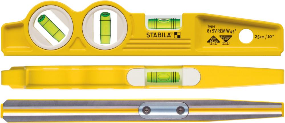 Produktbild von STABILA Wasserwaage Torpedo 25cm 81SV REM 45° 16672 4005069166724