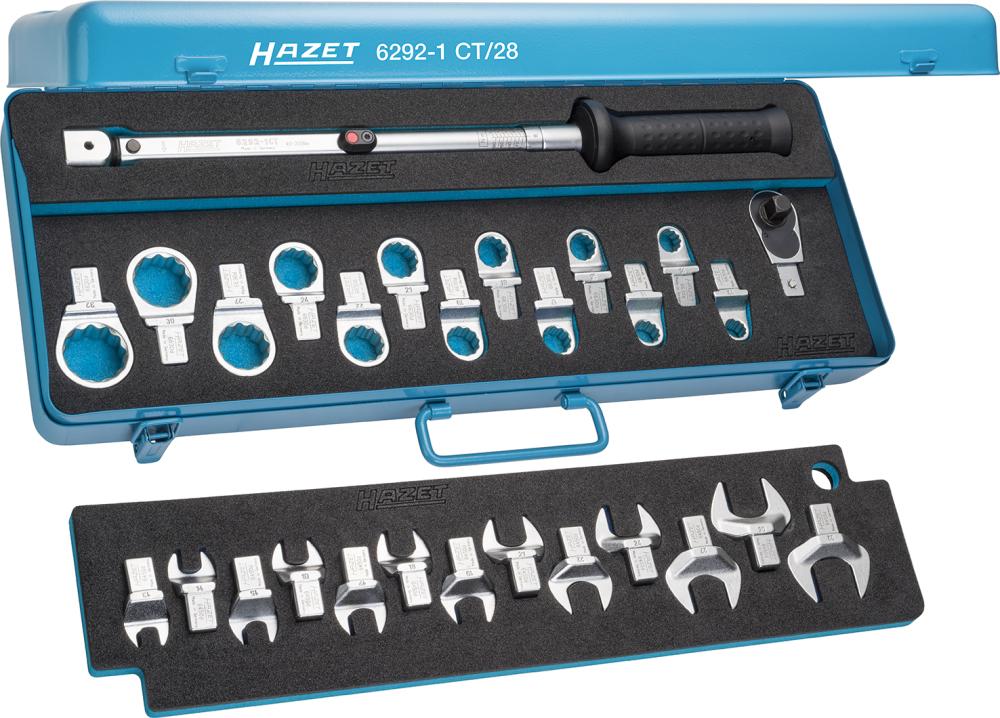 Produktbild von HAZET Drehmomentschlüssel-Satz 6292-1CT 28-teilig 40-200Nm 14x18mm 6292-1CT/28 4000896026166
