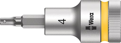 Produktbild von Wera Schraubendrehereinsatz 1/2" Innen-6-kant mit Haltefunktion 4x60mm 5003820001 4013288183217