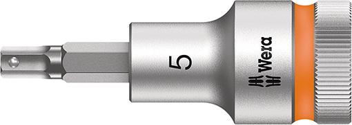 Produktbild von Wera Schraubendrehereinsatz 1/2" Innen-6-kant mit Haltefunktion 5x60mm 5003821001 4013288183224