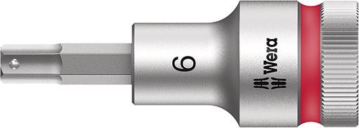 Produktbild von Wera Schraubendrehereinsatz 1/2" Innen-6-kant mit Haltefunktion 6x60mm 5003822001 4013288183231