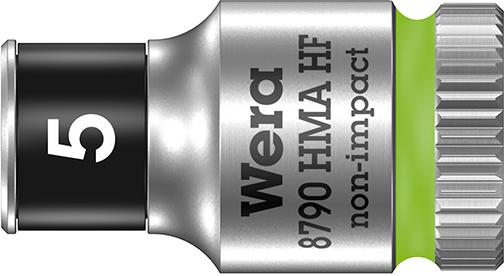 Produktbild von Wera Steckschlüsseleinsatz 6-kant 1/4" 5mm mit Haltefunktion 5003719001 4013288185655