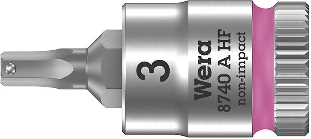Produktbild von Wera Schraubendrehereinsatz 1/4" Innen-6-kant mit Haltefunktion 3x28mm 5003332001 4013288187123