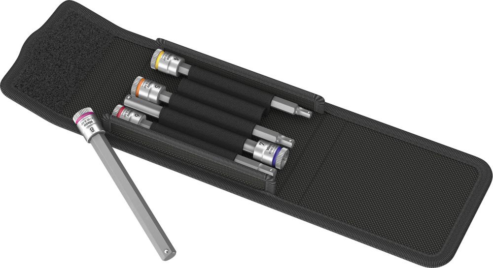 Produktbild von Wera Schraubendrehereinsatz-Satz 1/4" Innen-6-kant mit Haltefunktion 4-8x100mm 5-te 5003345001 4013288191007