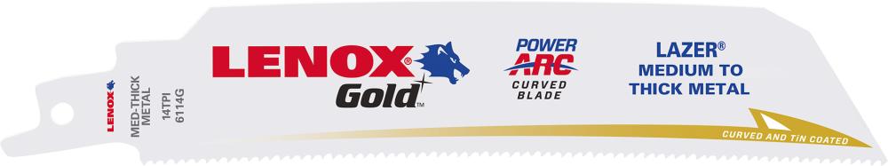 Produktbild von LENOX Säbelsägeblatt 152x25x0,9mm 14 Zähne Pack à 5 Stück 210946114GR 82472210941