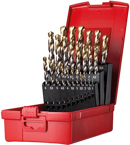 Produktbild von Dormer Pramet Spiralbohrer Set 1-13mm x0,5 in A002 in Box 118G Typ N 4xD 25-teilig Tin A095204 7320760385449