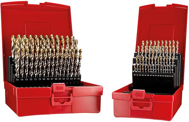 Produktbild von Dormer Pramet Spiralbohrer Set 1-10mm x0,1 A002 in Box 118G Typ N 4xD 91-teilig Tin T 86008319 7320760385562