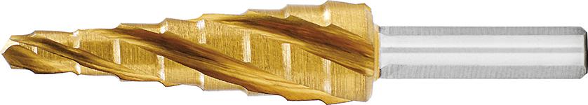 Produktbild von EXACT Stufenbohrer HSS TiN 4-fach Spiralnute 4-12mm 7056 4026558070568