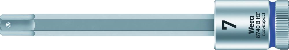 Produktbild von Wera Schraubendrehereinsatz 3/8" Innen-6-kant mit Haltefunktion 7x100mm 5003038001 4013288188755