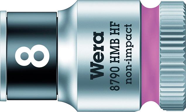 Produktbild von Wera Steckschlüsseleinsatz 6-kant 3/8" 8mm mit Haltefunktion 5003742001 4013288193933