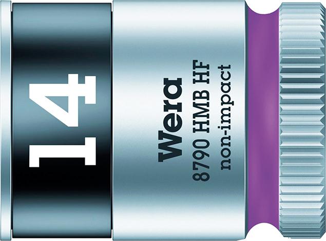 Produktbild von Wera Steckschlüsseleinsatz 6-kant 3/8" 14mm mit Haltefunktion 5003748001 4013288193995