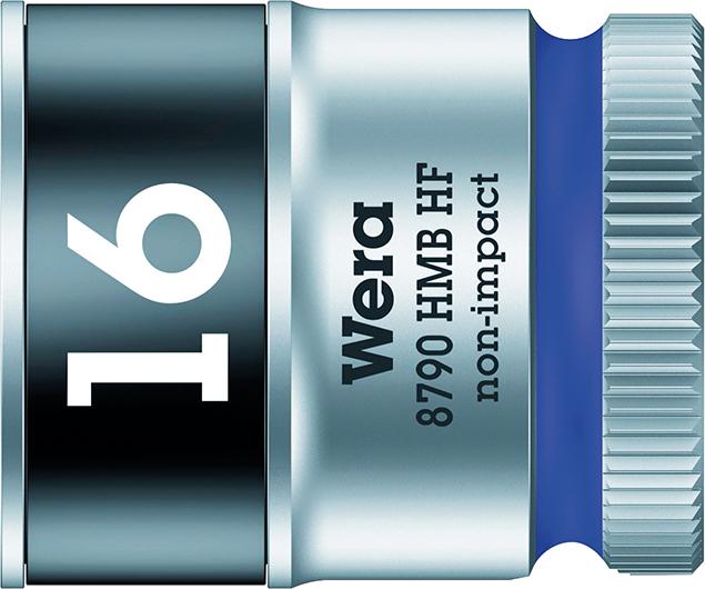 Produktbild von Wera Steckschlüsseleinsatz 6-kant 3/8" 16mm mit Haltefunktion 5003750001 4013288194015