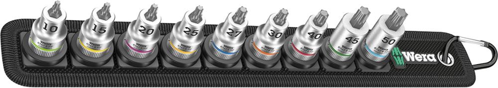 Produktbild von Wera Schraubendrehereinsatz Satz mit Haltefunktion 3/8" Innen-6-kant 3-10mm 8-teili 5003971001 4013288194954