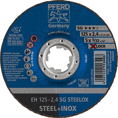 Produktbild von PFERD Trennscheibe SG X-LOCK STEELOX 125x2,4mm 61340125 4007220113493