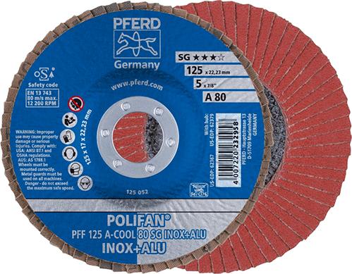 Produktbild von PFERD Fächerschleifscheibe A-COOL SG gerade 125mm K80 67658125 4007220232958