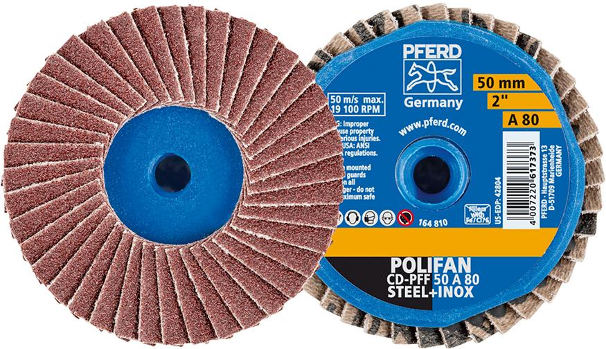 Produktbild von PFERD CombiDisc Mini-Polifan Korund 50mm K80 42719108 4007220617373