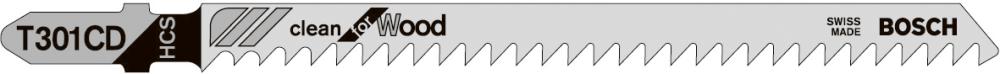 Produktbild von BOSCH Stichsägeblatt T 301 CD VE à 5 Stück Clean for Wood 2608637590 3165140016308