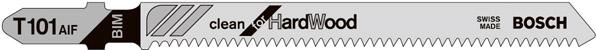Produktbild von BOSCH Stichsägeblatt T 101 AIF VE à 5 Stück Clean for Hard Wood 2608634897 3165140096355