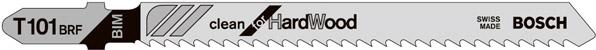 Produktbild von BOSCH Stichsägeblatt T 101 BRF VE à 5 Stück Clean for Hard Wood 2608634235 3165140091862