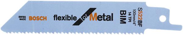 Produktbild von BOSCH Säbelsägeblatt S 522 BF VE à 5 Stück Flexible for Metal 2608656011 3165140093477