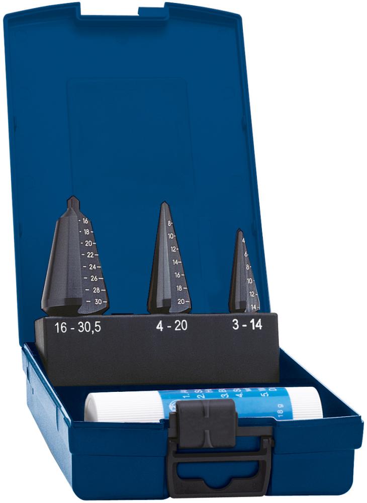 Produktbild von FORUM Blechschälbohrer Satz TiAlN 3-30,5mm 4212005100 4317784906371