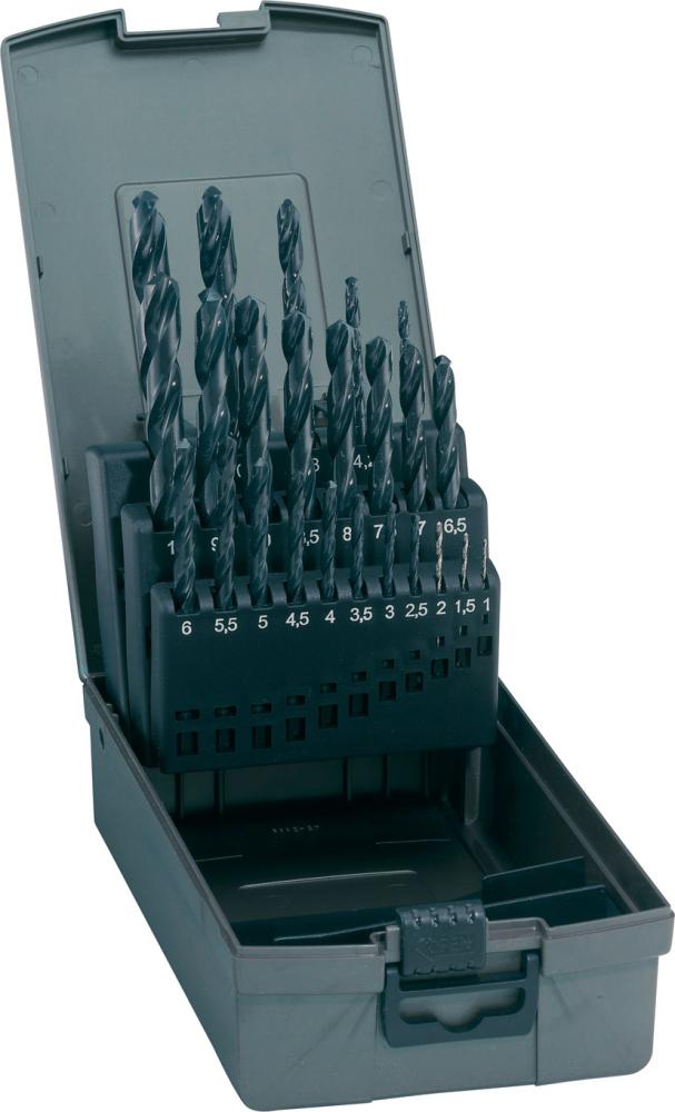 Produktbild von Gühring Spiralbohrer-Set DIN338 HSS geschliffen Typ N 1-5,9mm 9002010000150 4031093010009