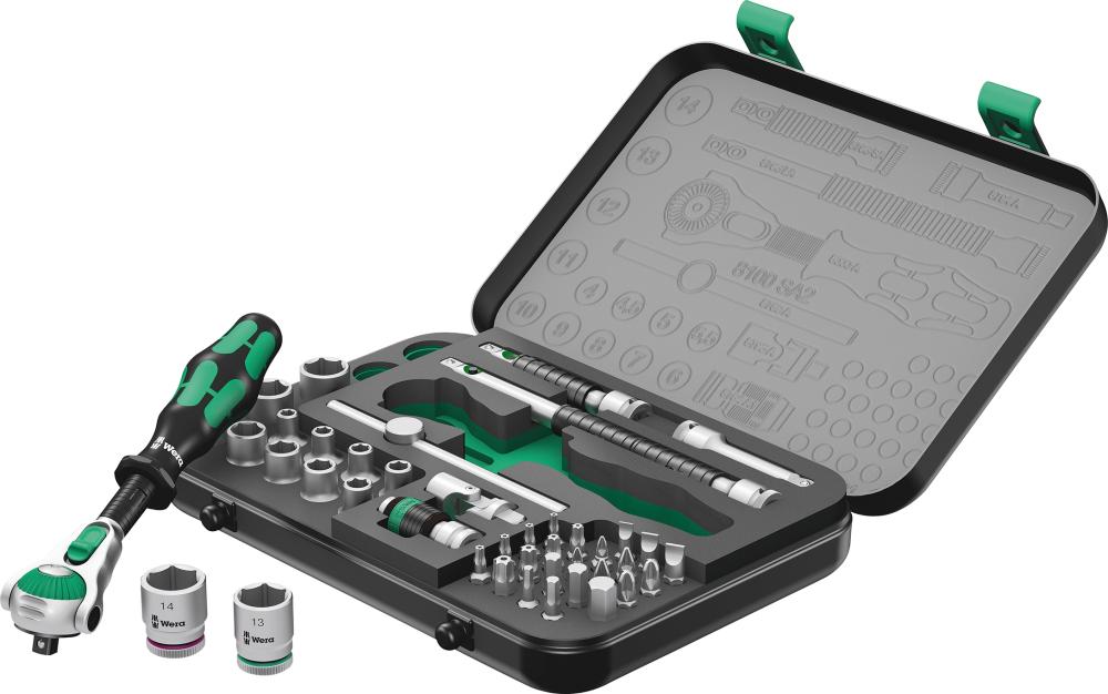 Produktbild von Wera Kraftform Kompakt Zyklop speed 42-teilig 5003533001 4013288121103