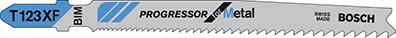Produktbild von BOSCH Stichsägeblatt T 123 XF VE à 5 Stück Progressor for Metal 2608638473 3165140128056