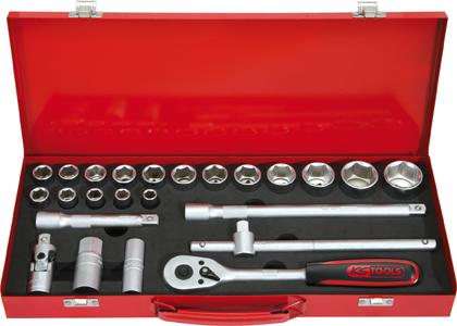 Produktbild von KS Tools Steckschlüssel-Garnitur 1/2" 24-teilig 9174024 4042146237205