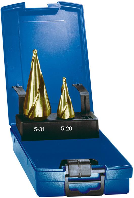 Produktbild von FORUM Blechschälbohrer Satz spiralgenuttet TiN 4-31,0mm 4212007100 4317784906432