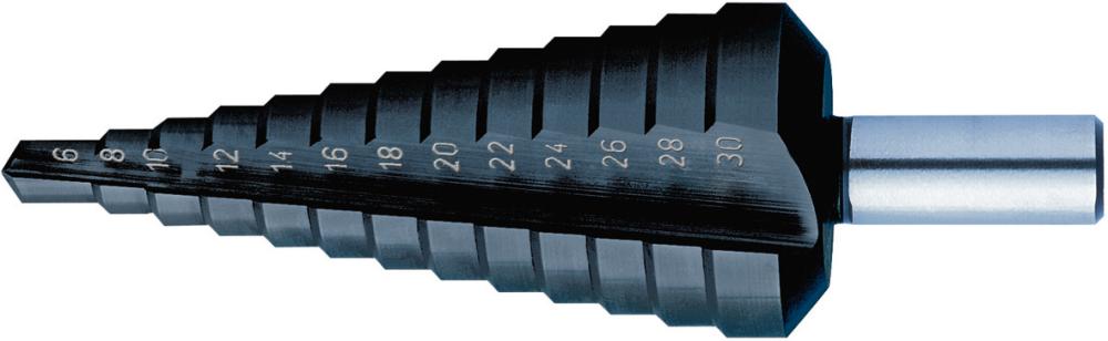 Produktbild von FORUM Universal-Stufenbohrer HSS TiAlN 6-30,00mm 4212004512 4317784906739