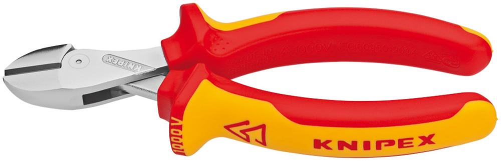 Produktbild von KNIPEX Kompakt-Seitenschneider VDE mit Kunststoffgriff 160mm 73 06 160 4003773075141