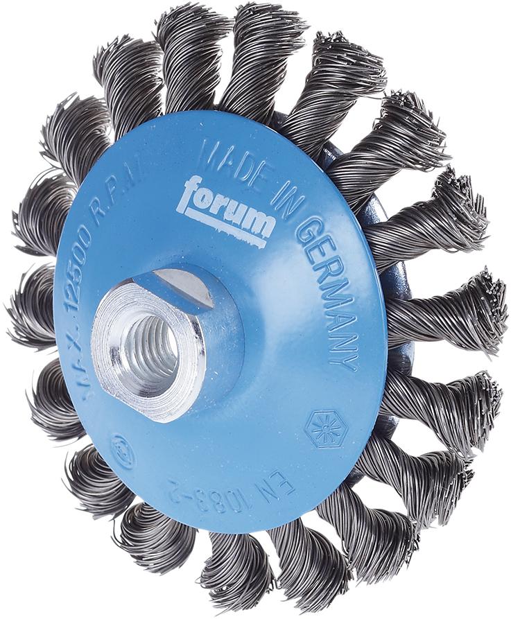 Produktbild von FORUM Kegelbürste Stahldraht M14 100x0,50mm gezopft 4236705010 4317784861335