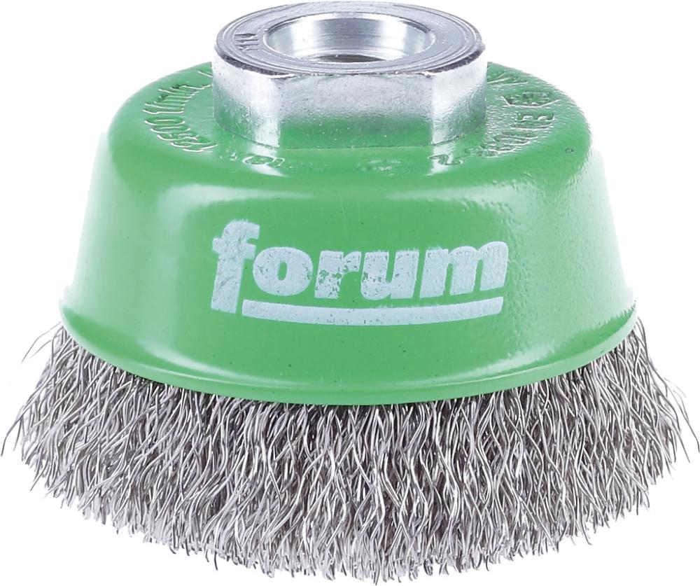 Produktbild von FORUM Topfbürste rostfrei M14 80mm gewellt 4236803013 4317784861571